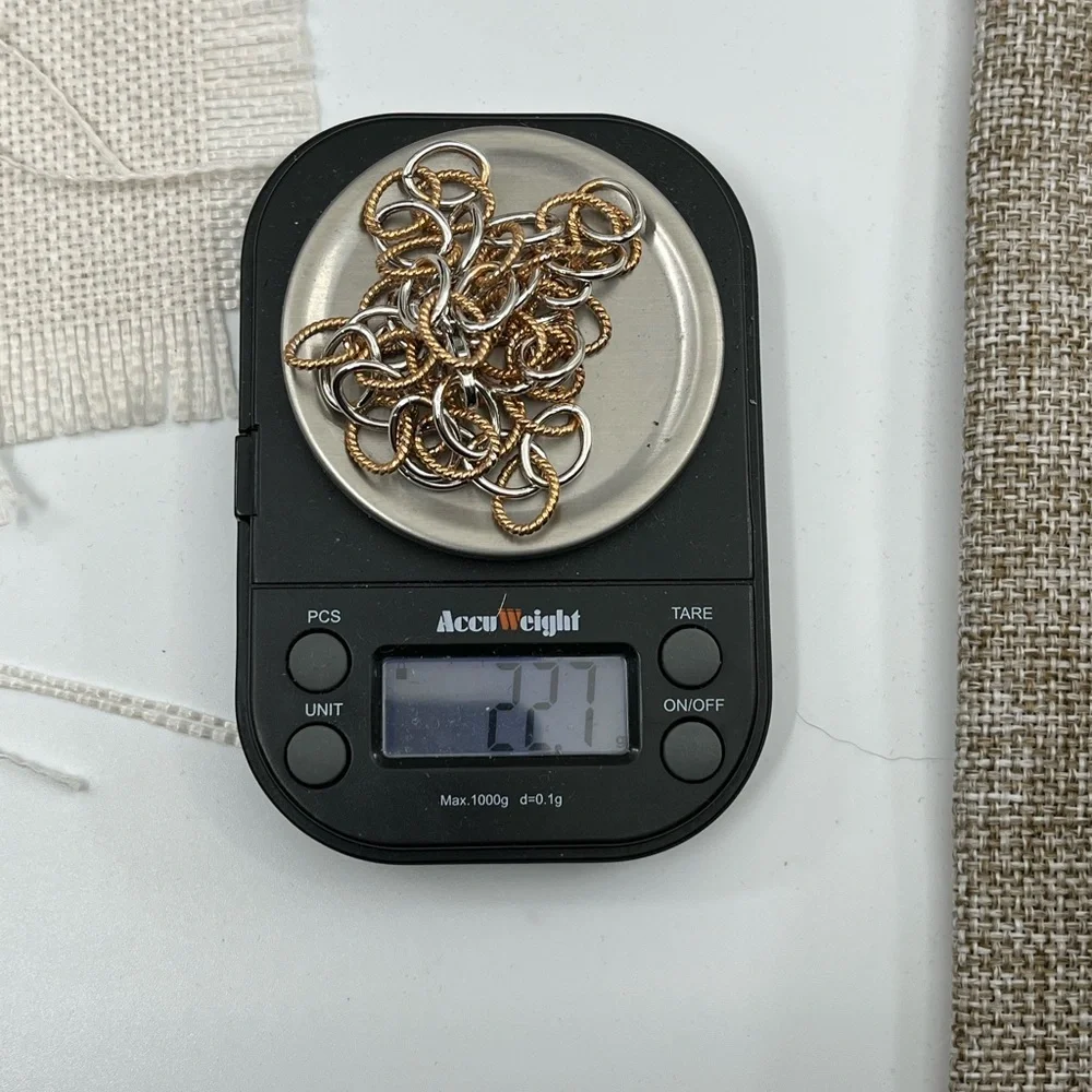 925 Italy Milor Two-Tone Sterling Silver Necklace ~18" - Picture 11 of 17